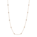 0.28CT 14K R/G 18" DIAMONDS BY THE YARD CHAIN