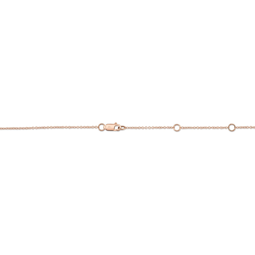 0.28CT 14K R/G 18" DIAMONDS BY THE YARD CHAIN