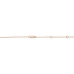 0.28CT 14K R/G 18" DIAMONDS BY THE YARD CHAIN