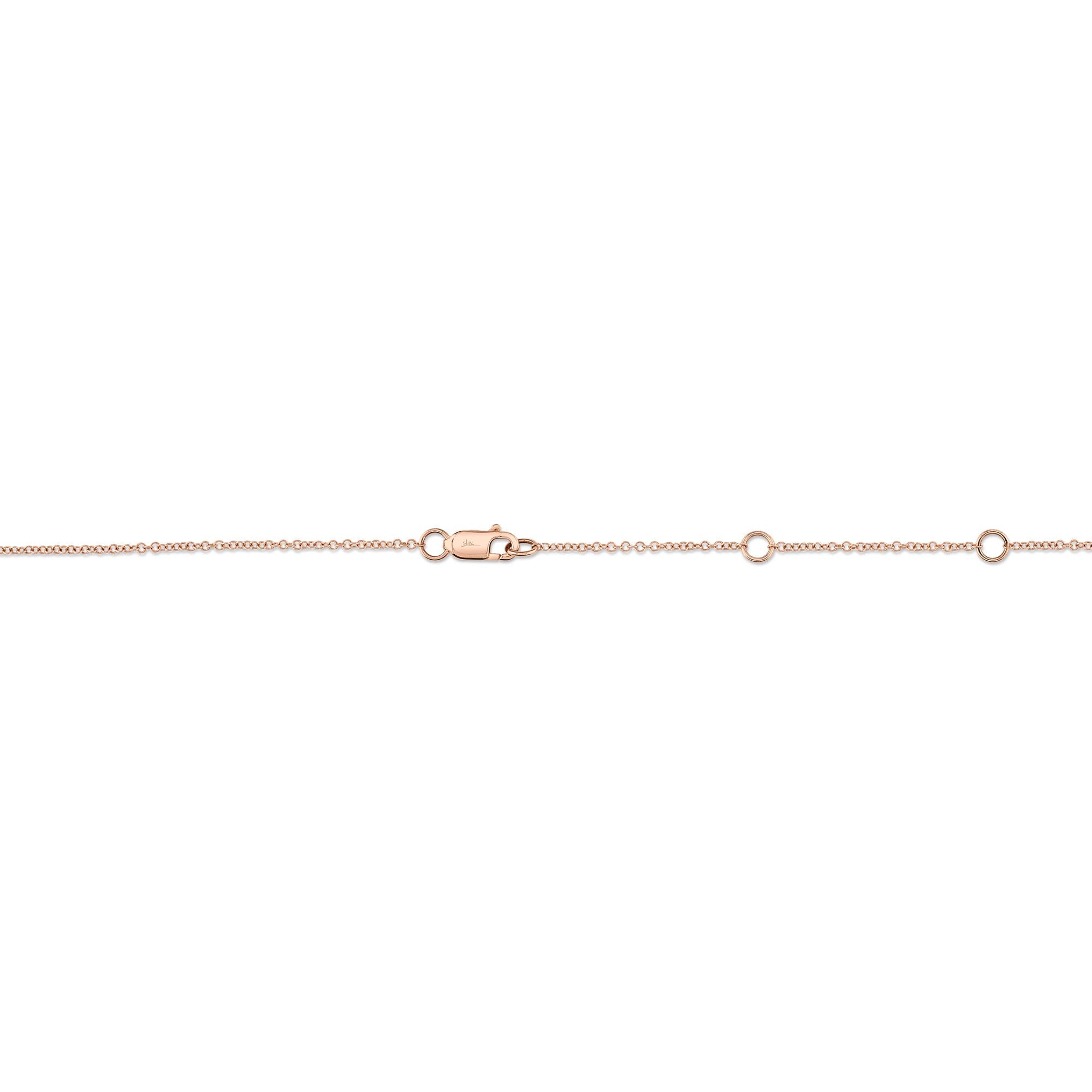 0.28CT 14K R/G 18" DIAMONDS BY THE YARD CHAIN