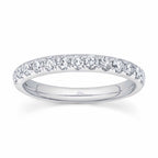 0.55CT 14K W/G DIAMOND LADY'S BAND SZ 6