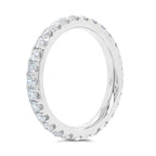 0.99CT 14K W/G DIAMOND ETERNITY BAND SZ 4.5