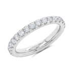 0.99CT 14K W/G DIAMOND ETERNITY BAND SZ 4.5
