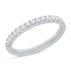0.55CT 14K W/G DIAMOND LADY'S BAND SZ 6
