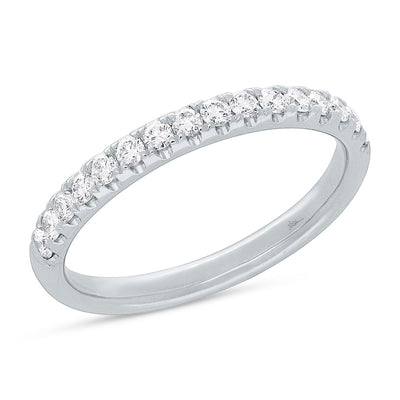 0.55CT 14K W/G DIAMOND LADY'S BAND SZ 6