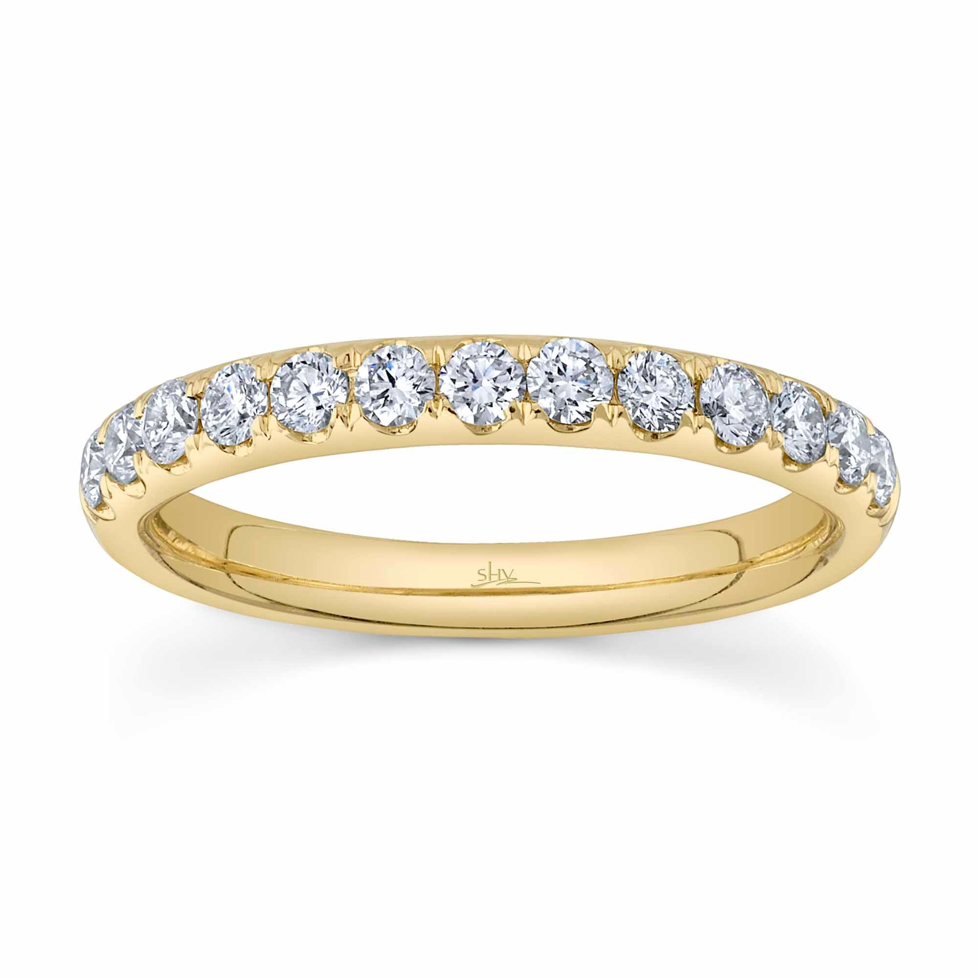 0.55CT 14K Y/G DIAMOND LADY'S BAND