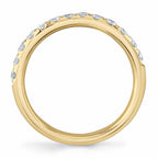 0.55CT 14K Y/G DIAMOND LADY'S BAND