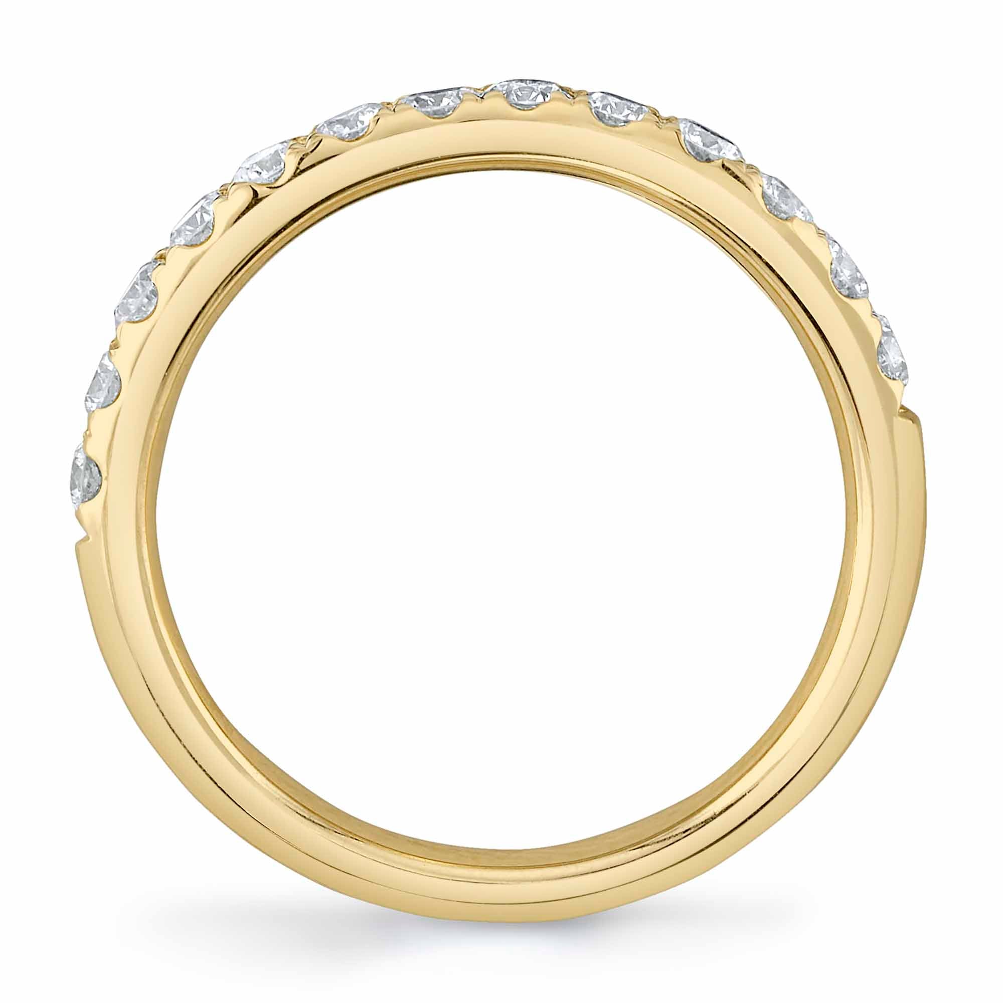 0.55CT 14K Y/G DIAMOND LADY'S BAND