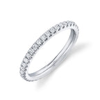 0.51CT 14K W/G DIAMOND ETERNITY BAND SZ 4.5