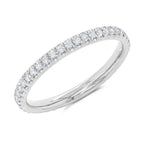 0.37CT 14K W/G DIAMOND ETERNITY LADY'S BAND SZ 4.5