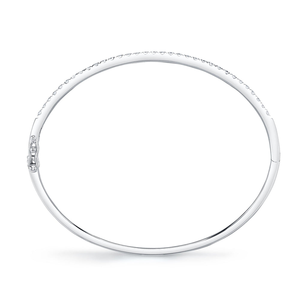 0.88CT 14K W/G DIAMOND BANGLE