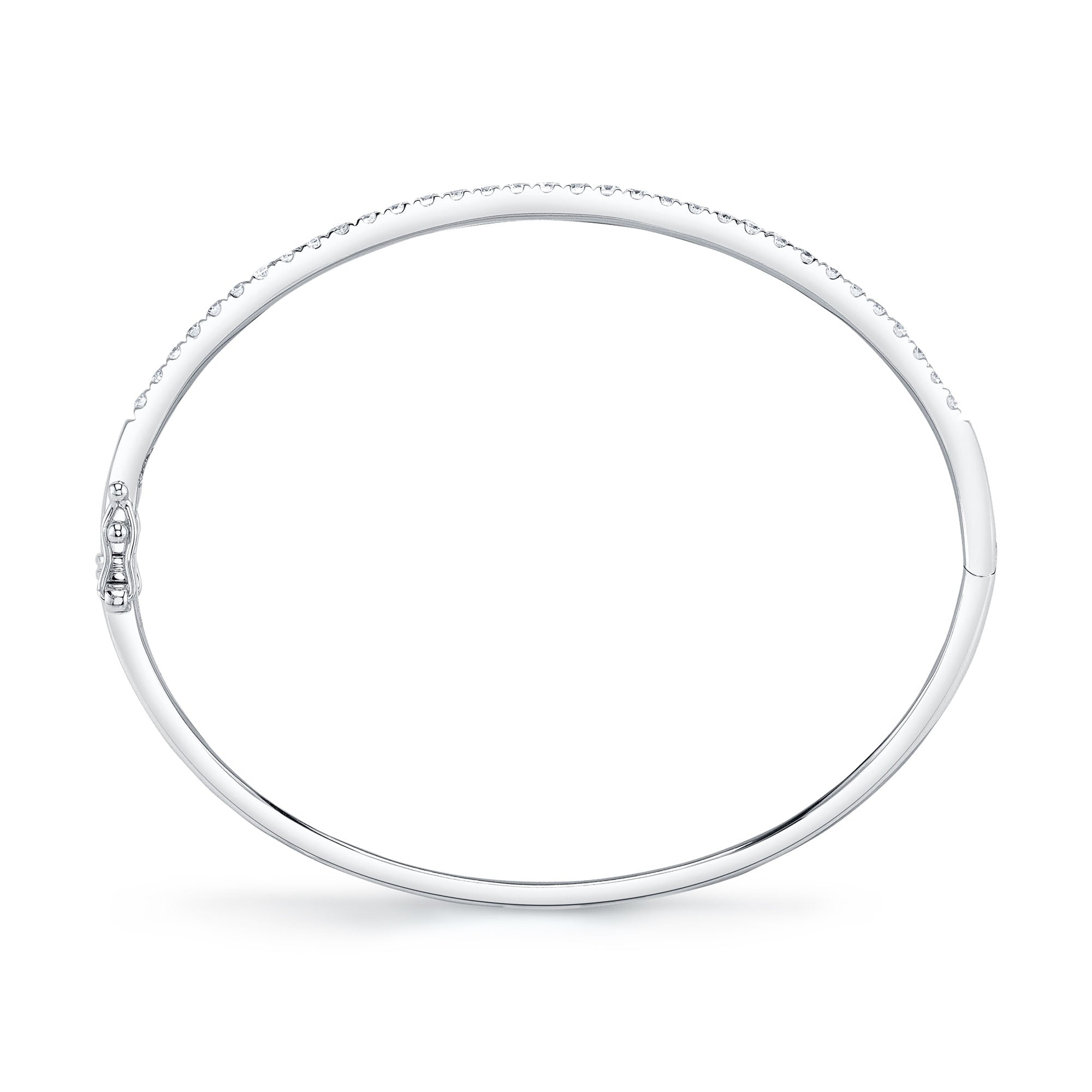 0.88CT 14K W/G DIAMOND BANGLE