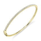 0.88CT 14K Y/G DIAMOND BANGLE