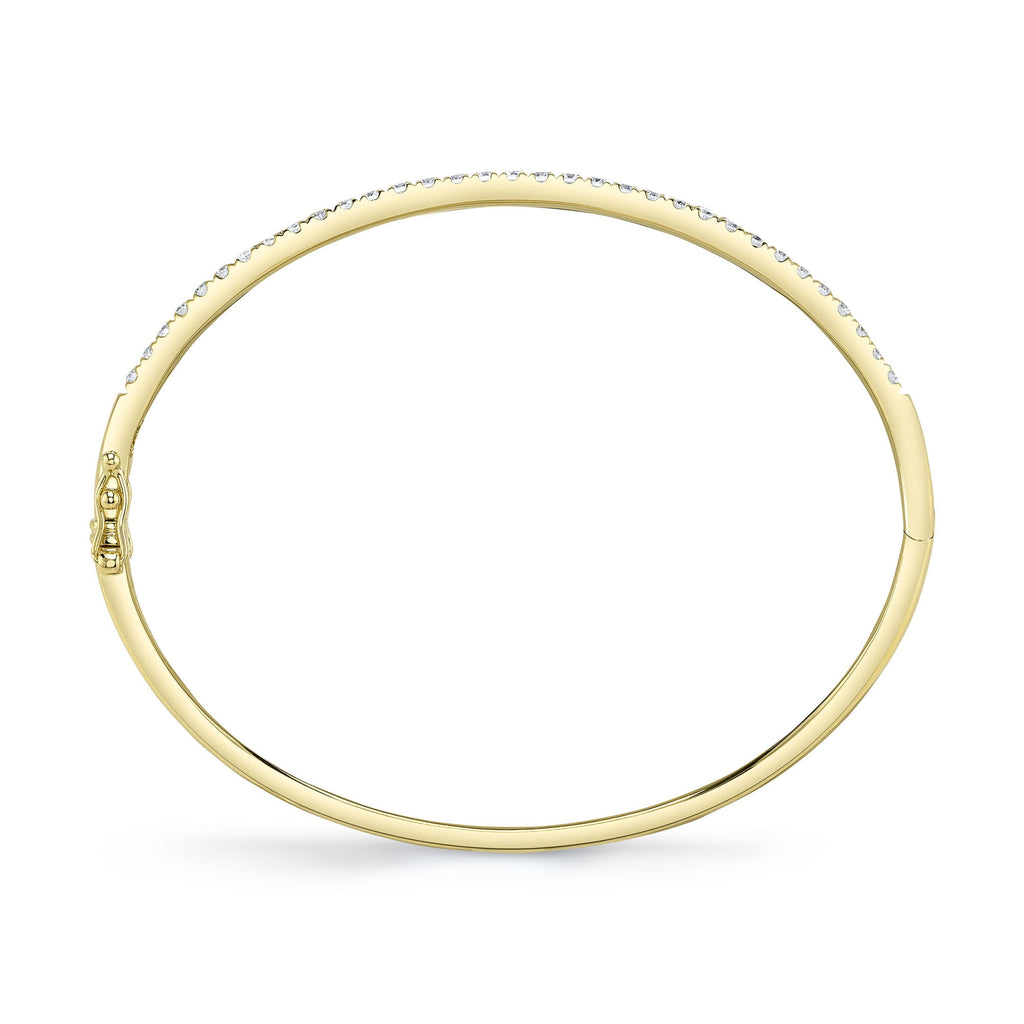 0.88CT 14K Y/G DIAMOND BANGLE