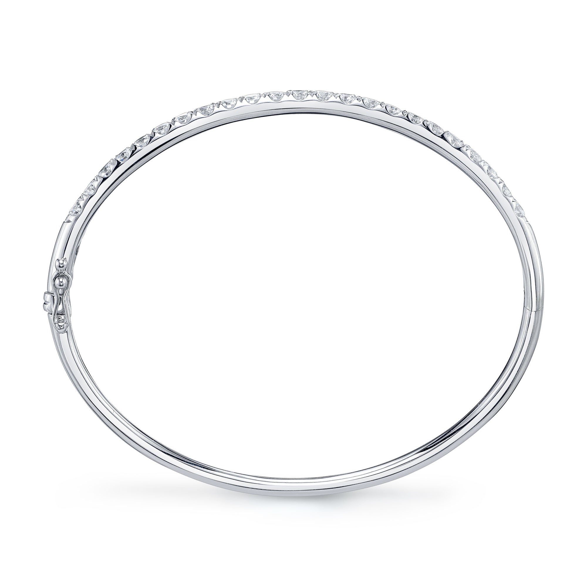 2.00CT 14K W/G DIAMOND BANGLE