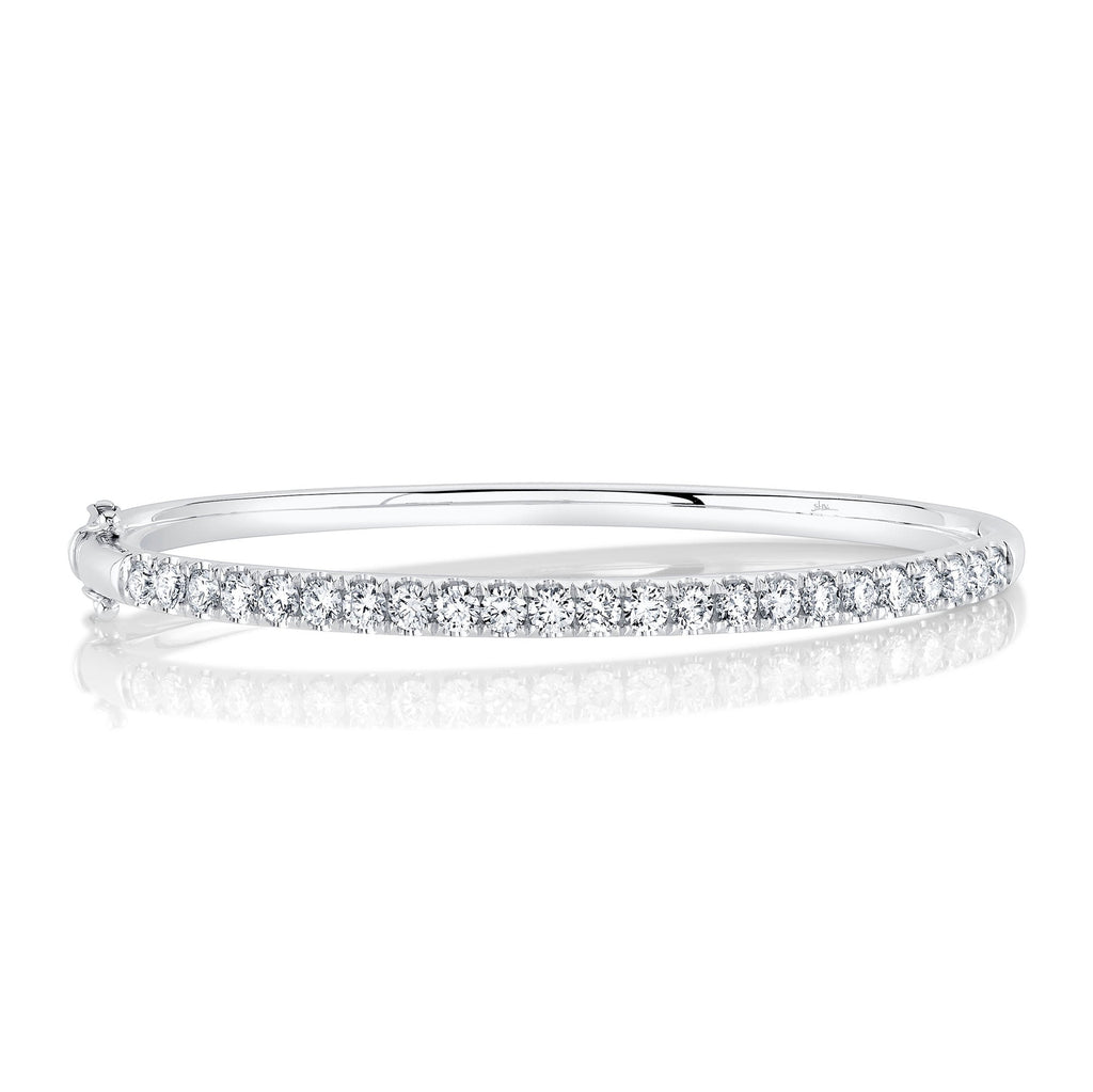 2.00CT 14K W/G DIAMOND BANGLE
