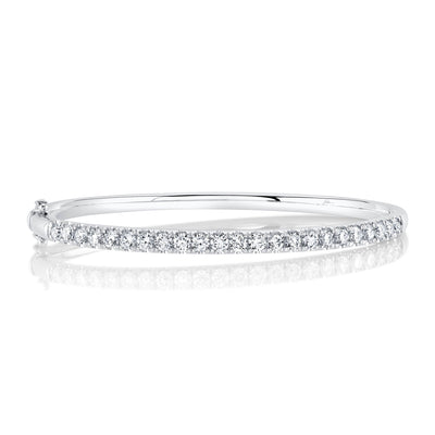 2.00CT 14K W/G DIAMOND BANGLE