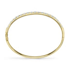3.04CT 14K Y/G DIAMOND BANGLE