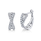 0.40CT 14K W/G DIAMOND HUGGIE EARRING