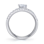 1.28CT 14K W/G DIAMOND PEAR RING