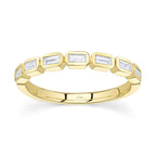 0.35CT 14K Y/G DIAMOND BAGUETTE BEZEL BAND