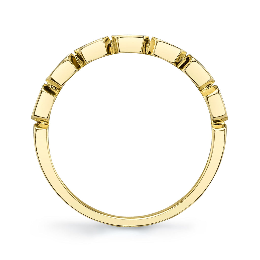 0.35CT 14K Y/G DIAMOND BAGUETTE BEZEL BAND