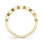 0.35CT 14K Y/G DIAMOND BAGUETTE BEZEL BAND