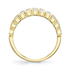 0.78CT 14K Y/G DIAMOND BAGUETTE BEZEL BAND