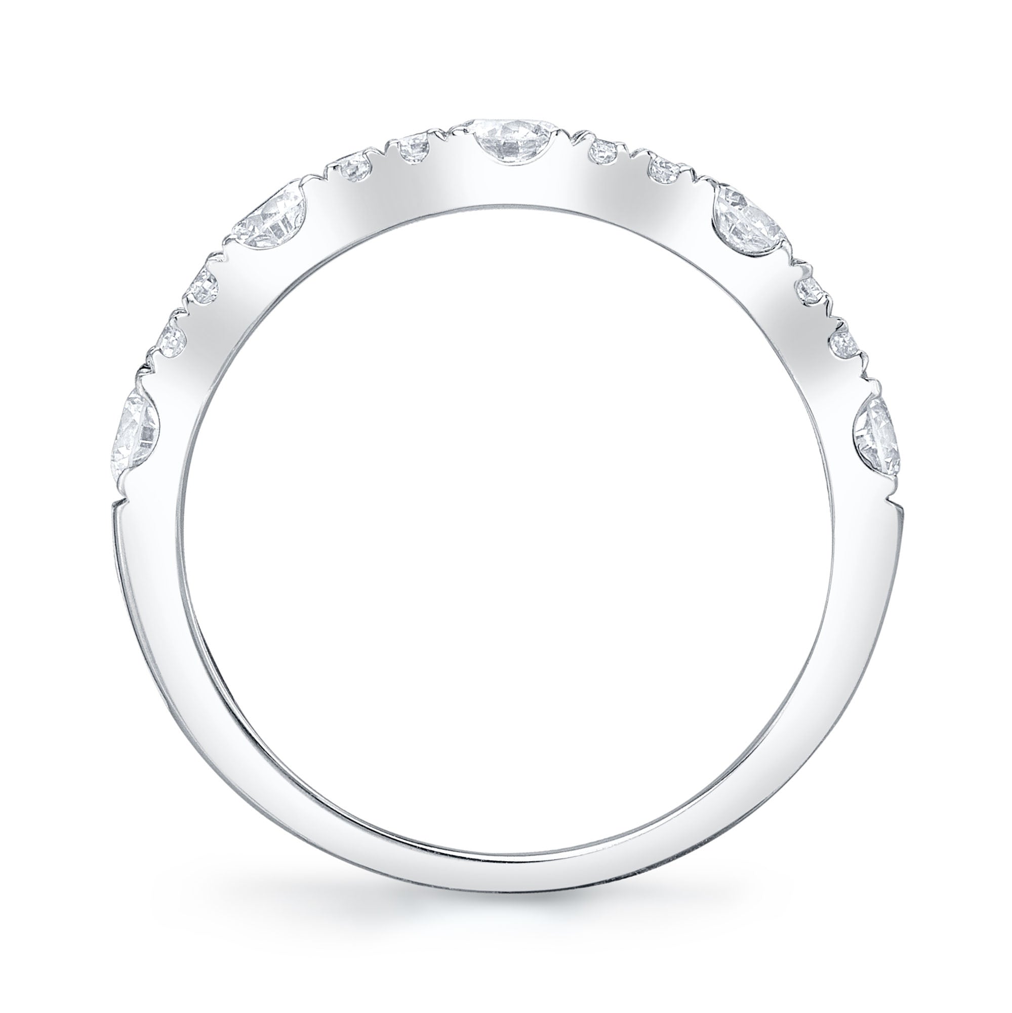 0.77CT 14K W/G DIAMOND LADY'S BAND
