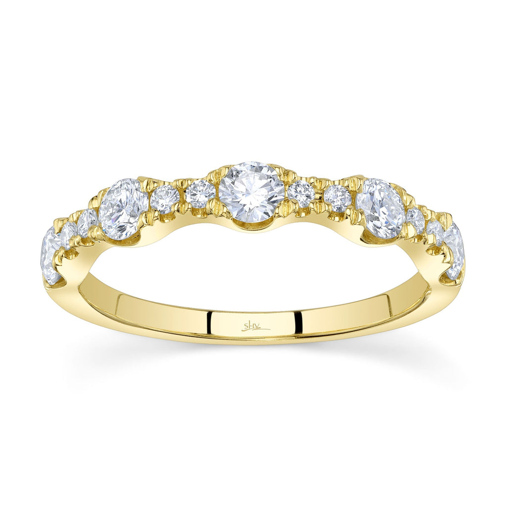 0.77CT 14K Y/G DIAMOND LADY'S BAND