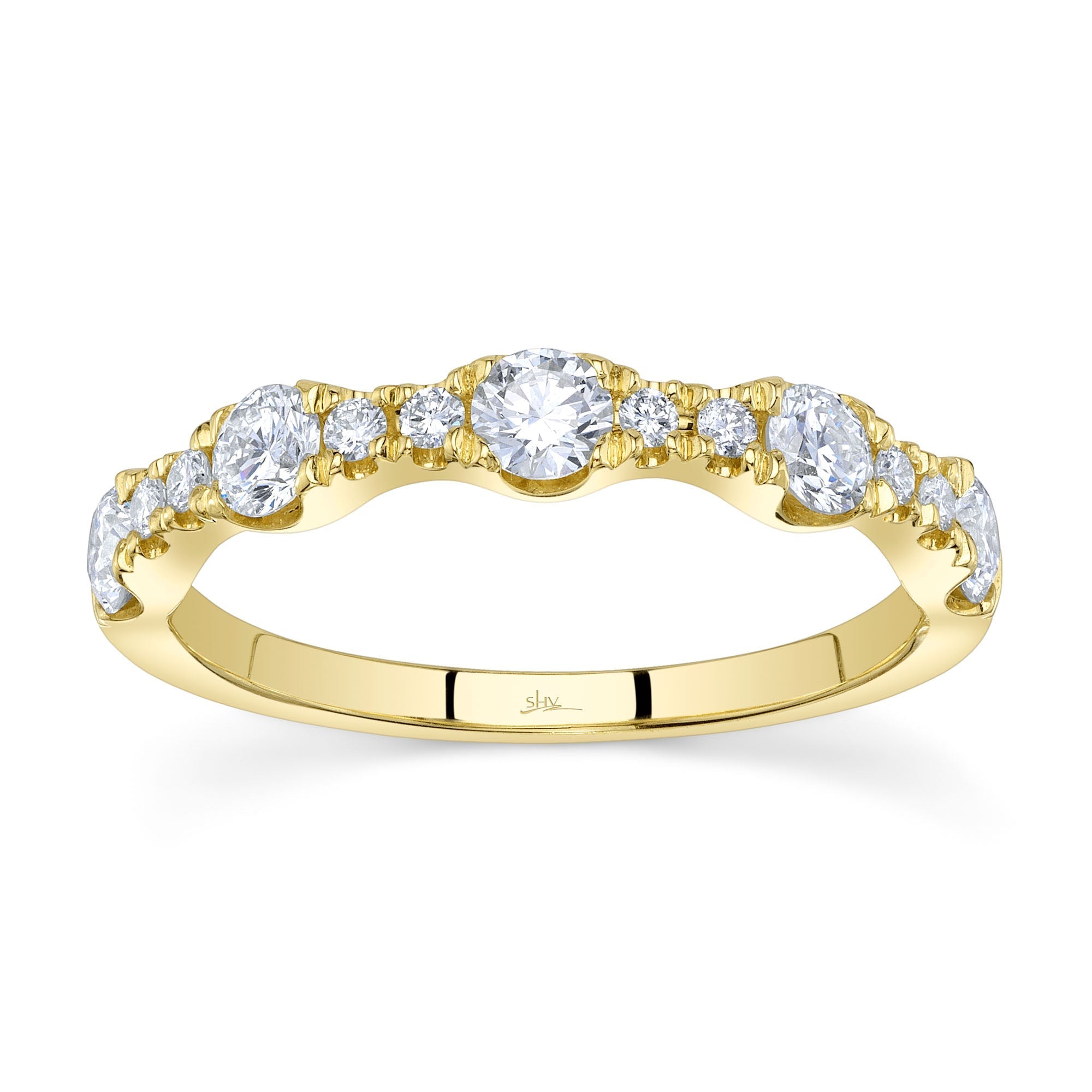 0.77CT 14K Y/G DIAMOND LADY'S BAND
