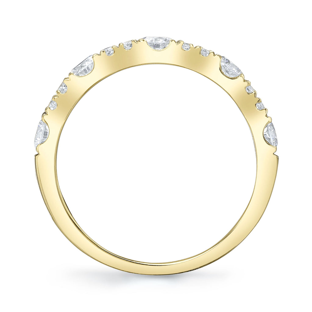 0.77CT 14K Y/G DIAMOND LADY'S BAND