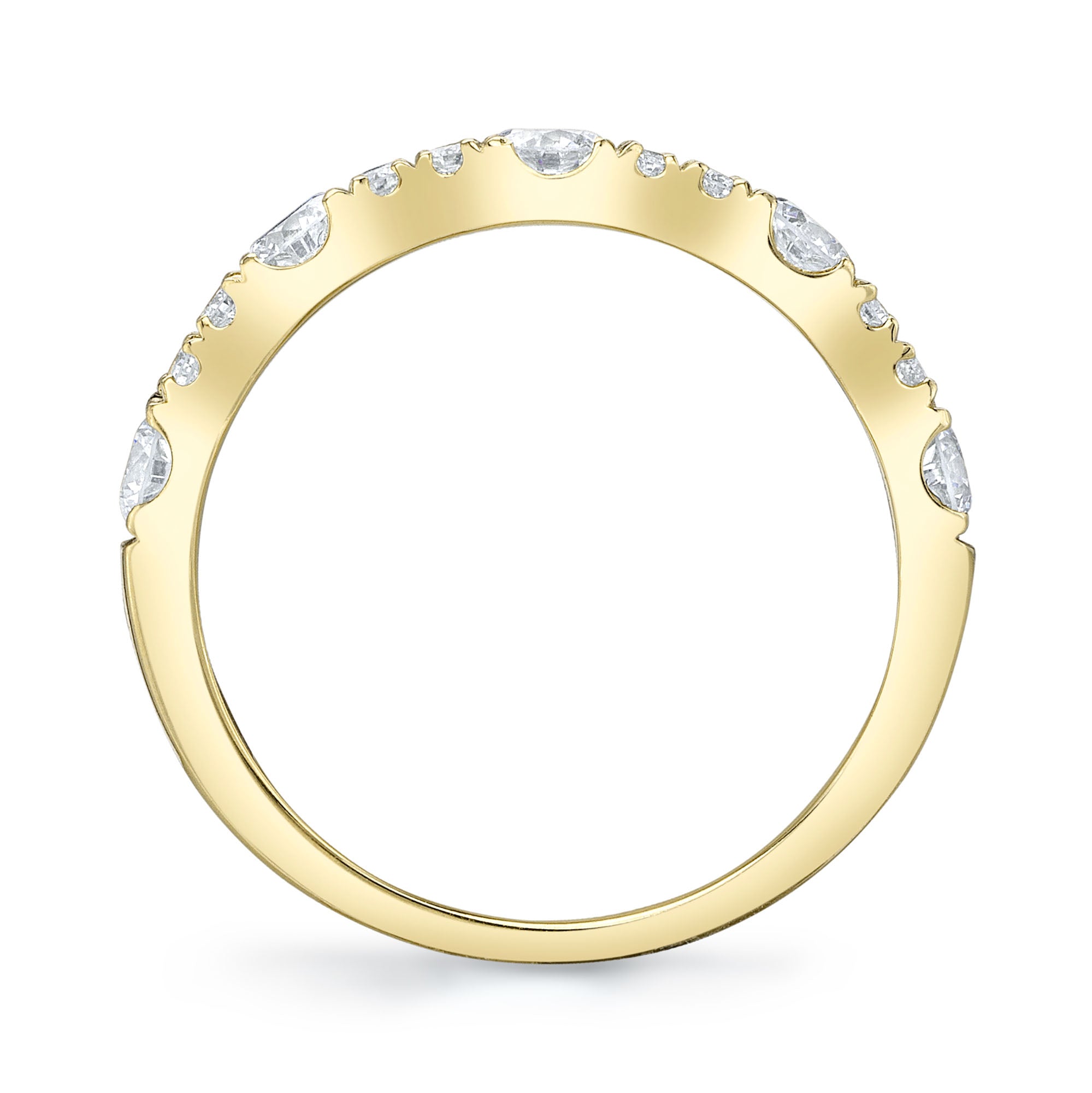 0.77CT 14K Y/G DIAMOND LADY'S BAND