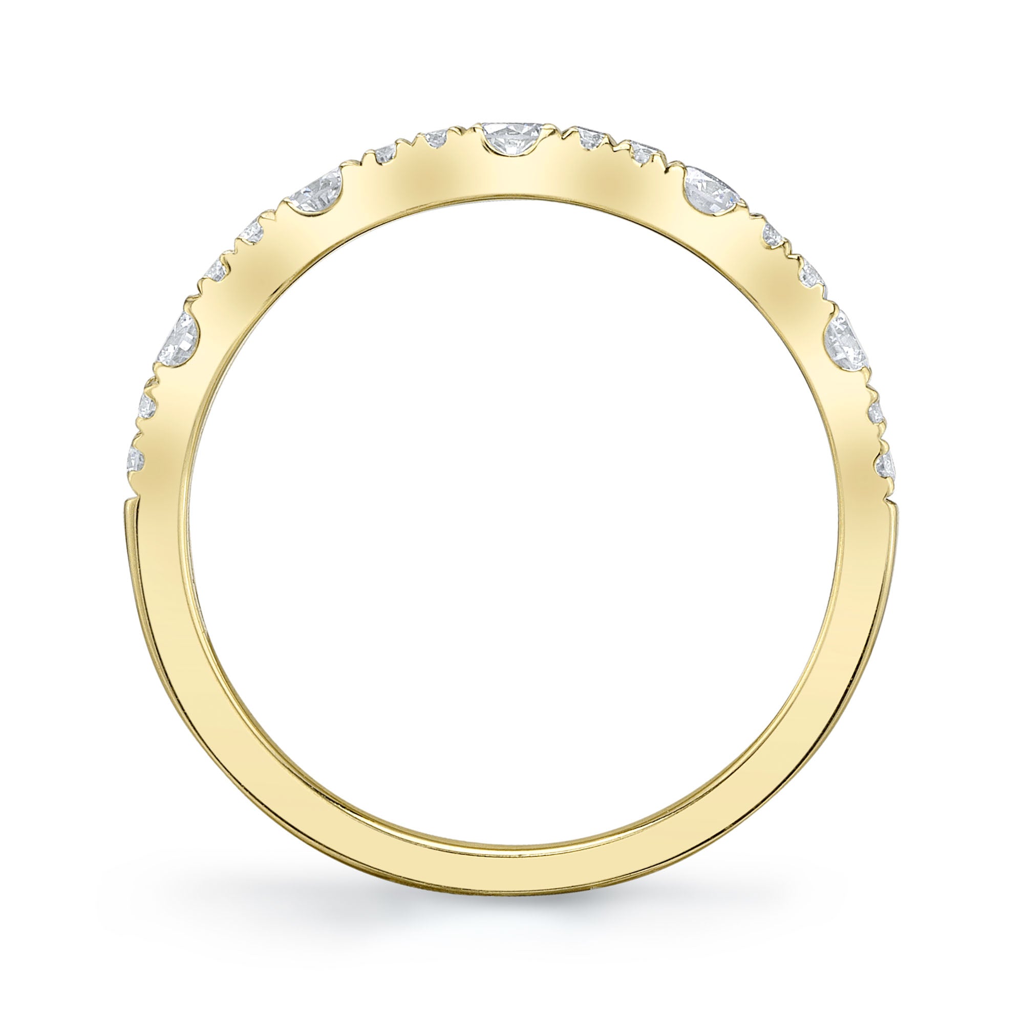 0.40CT 14K Y/G DIAMOND LADY'S BAND