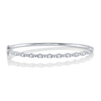 1.30CT 14K W/G DIAMOND BANGLE