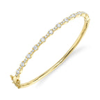 1.30CT 14K Y/G DIAMOND BANGLE