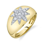 0.33CT 14K Y/G DIAMOND STAR RING