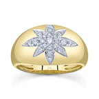 0.33CT 14K Y/G DIAMOND STAR RING