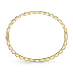 0.79CT 14K Y/G DIAMOND BANGLE