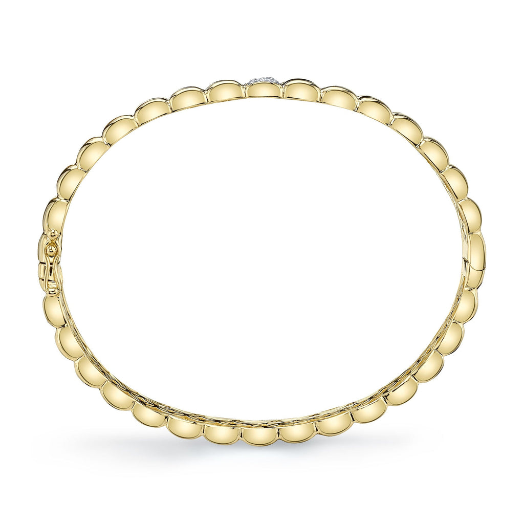 0.15CT 14K Y/G DIAMOND BANGLE