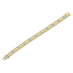 1.48CT 14K Y/G DIAMOND RIBBED BRACELET
