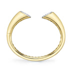 0.88CT 14K2T Y/W DIAMOND PAVE BANGLE
