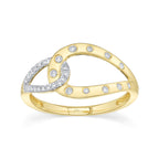 0.15CT 14K Y/G DIAMOND LADY'S RING