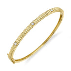0.16CT 14K Y/G DIAMOND BANGLE