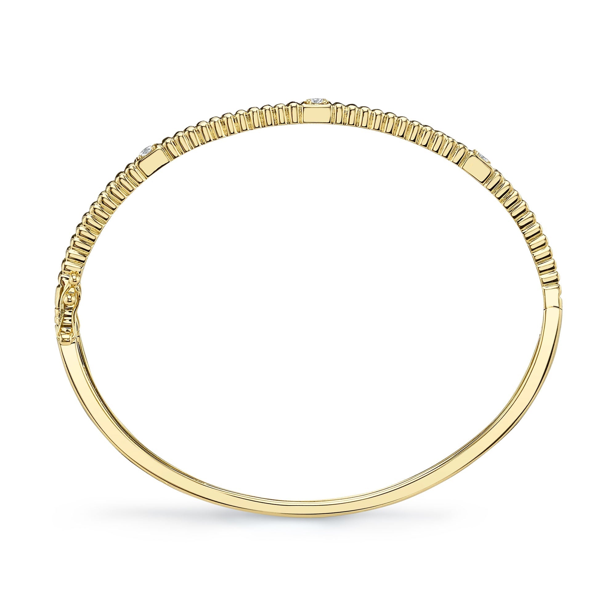 0.16CT 14K Y/G DIAMOND BANGLE