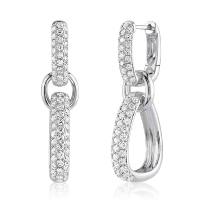 1.45CT 14K W/G DIAMOND EARRING