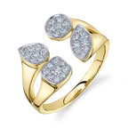 0.36CT 14K Y/G DIAMOND PAVE LADY'S RING