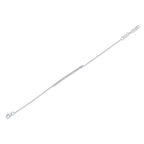 0.17CT 14K W/G DIAMOND BAR BRACELET
