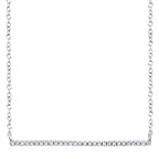 0.08CT 14K W/G DIAMOND BAR NECKLACE