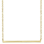 0.08CT 14K Y/G DIAMOND BAR NECKLACE